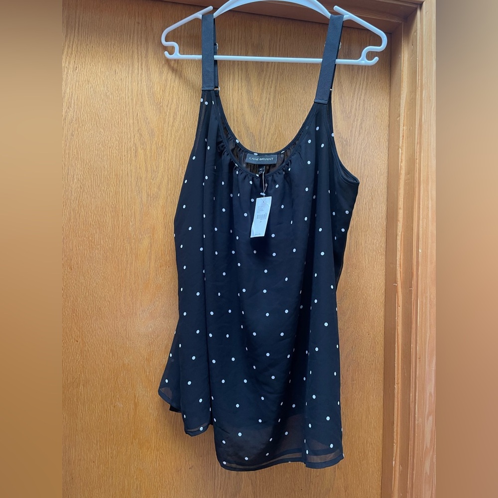 Lane Bryant polka dot camisole size 22